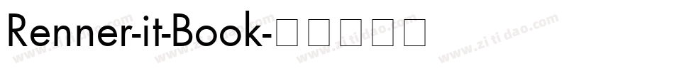 Renner-it-Book字体转换