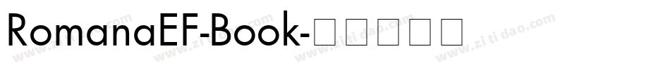 RomanaEF-Book字体转换