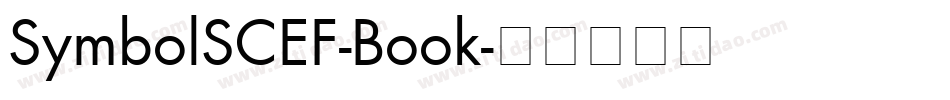 SymbolSCEF-Book字体转换