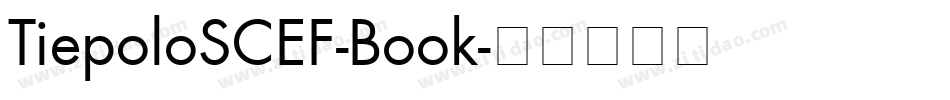 TiepoloSCEF-Book字体转换