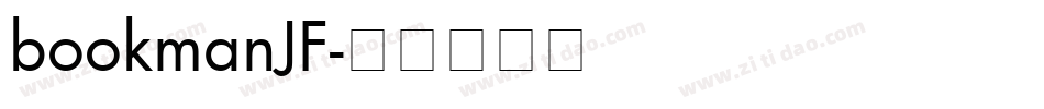 bookmanJF字体转换