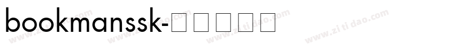 bookmanssk字体转换