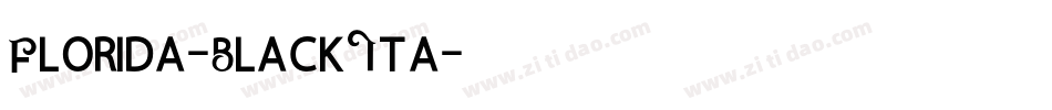Florida-BlackIta字体转换