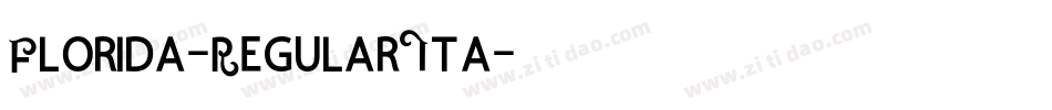 Florida-RegularIta字体转换