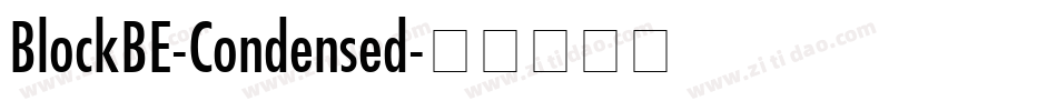 BlockBE-Condensed字体转换