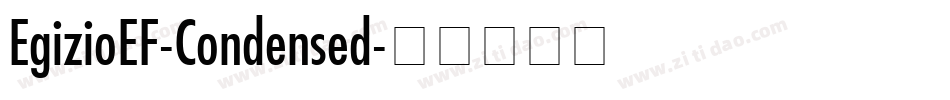 EgizioEF-Condensed字体转换