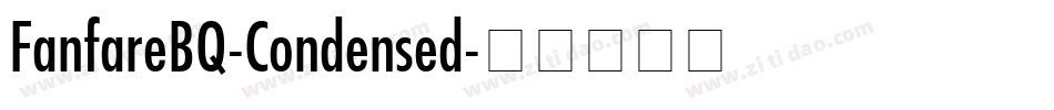 FanfareBQ-Condensed字体转换