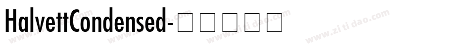 HalvettCondensed字体转换