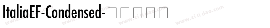 ItaliaEF-Condensed字体转换