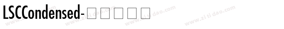 LSCCondensed字体转换