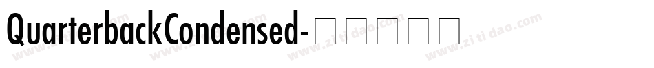 QuarterbackCondensed字体转换