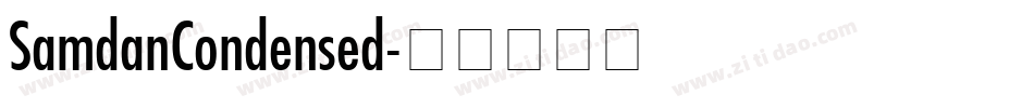 SamdanCondensed字体转换