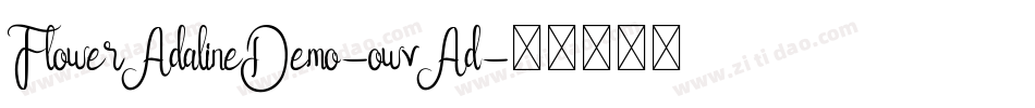 FlowerAdalineDemo-owvAd字体转换