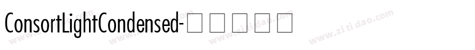 ConsortLightCondensed字体转换