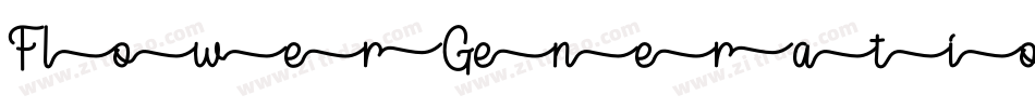 FlowerGenerationBoldItalic-O8o3字体转换