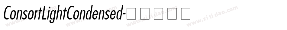 ConsortLightCondensed字体转换