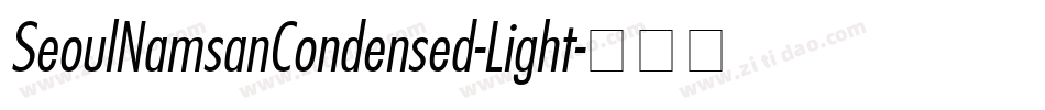 SeoulNamsanCondensed-Light字体转换