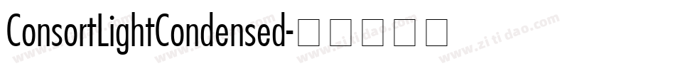 ConsortLightCondensed字体转换