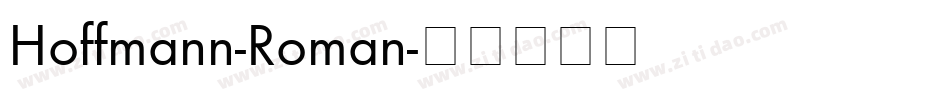 Hoffmann-Roman字体转换