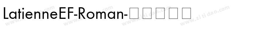 LatienneEF-Roman字体转换