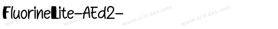 FluorineLite-AEd2字体转换