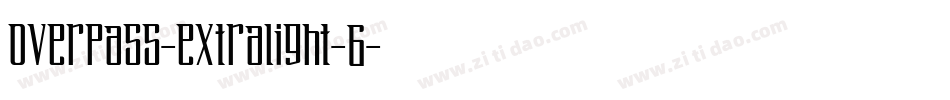 overpass-extralight-6字体转换