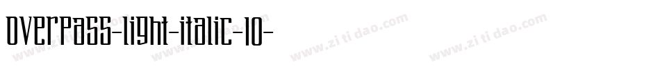 overpass-light-italic-10字体转换