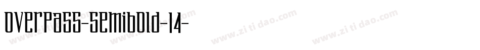 overpass-semibold-14字体转换