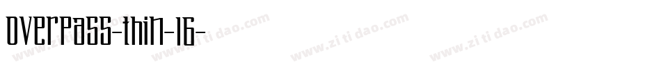 overpass-thin-16字体转换