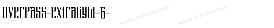 overpass-extralight-6字体转换