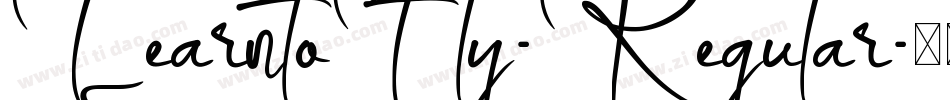 LearntoFly-Regular字体转换