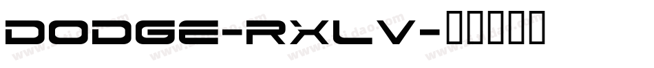 Dodge-RXLV字体转换