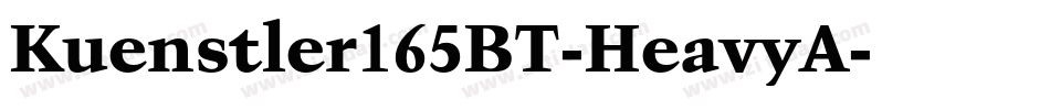 Kuenstler165BT-HeavyA字体转换