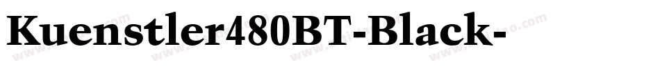 Kuenstler480BT-Black字体转换