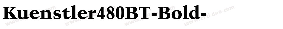 Kuenstler480BT-Bold字体转换