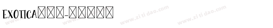 Exotica手机版字体转换
