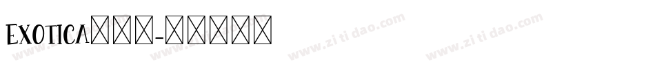 Exotica手机版字体转换