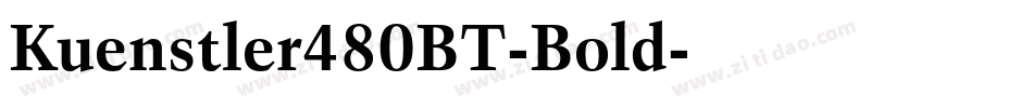 Kuenstler480BT-Bold字体转换
