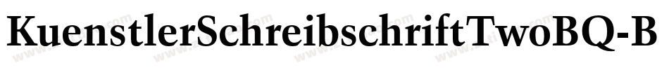 KuenstlerSchreibschriftTwoBQ-Bold字体转换