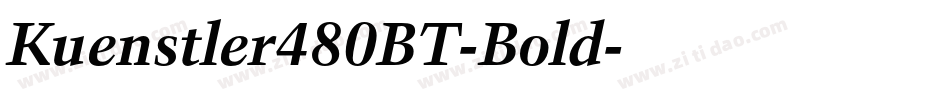 Kuenstler480BT-Bold字体转换