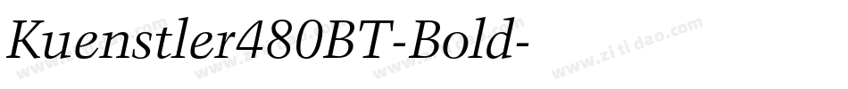 Kuenstler480BT-Bold字体转换
