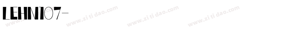 LEHN107字体转换