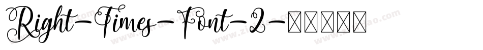 Right-Times-Font-2字体转换