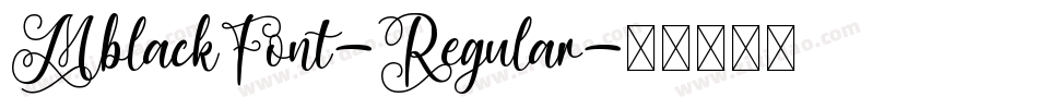 MblackFont-Regular字体转换