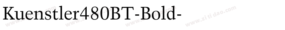Kuenstler480BT-Bold字体转换
