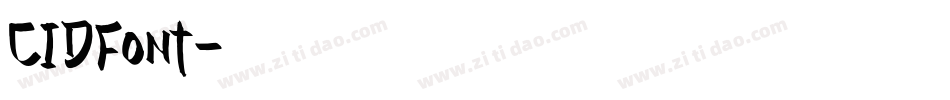 CIDFont字体转换