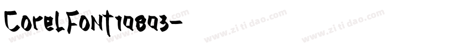 CorelFont10803字体转换