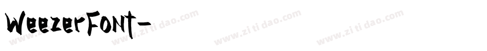WeezerFont字体转换