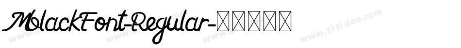 MblackFont-Regular字体转换