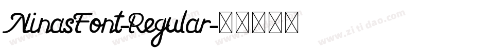 NinasFont-Regular字体转换